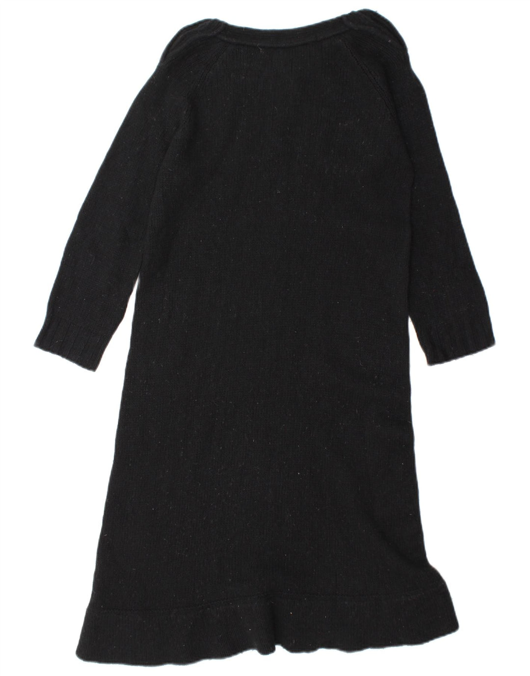 Zara Γυναικείο Jumper Φόρεμα UK 12 Medium Black Wool