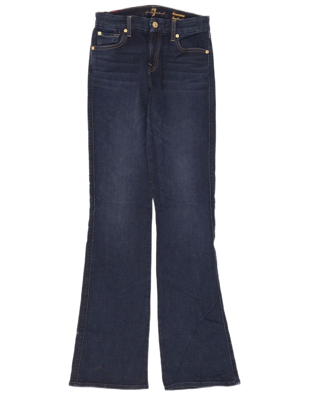7 For All Mankind Γυναικεία Bootcut Jeans W26 L33 Navy Blue Cotton