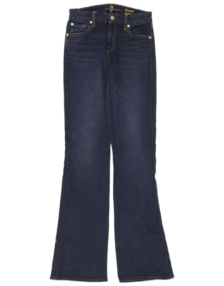 7 For All Mankind Γυναικεία Bootcut Jeans W26 L33 Navy Blue Cotton