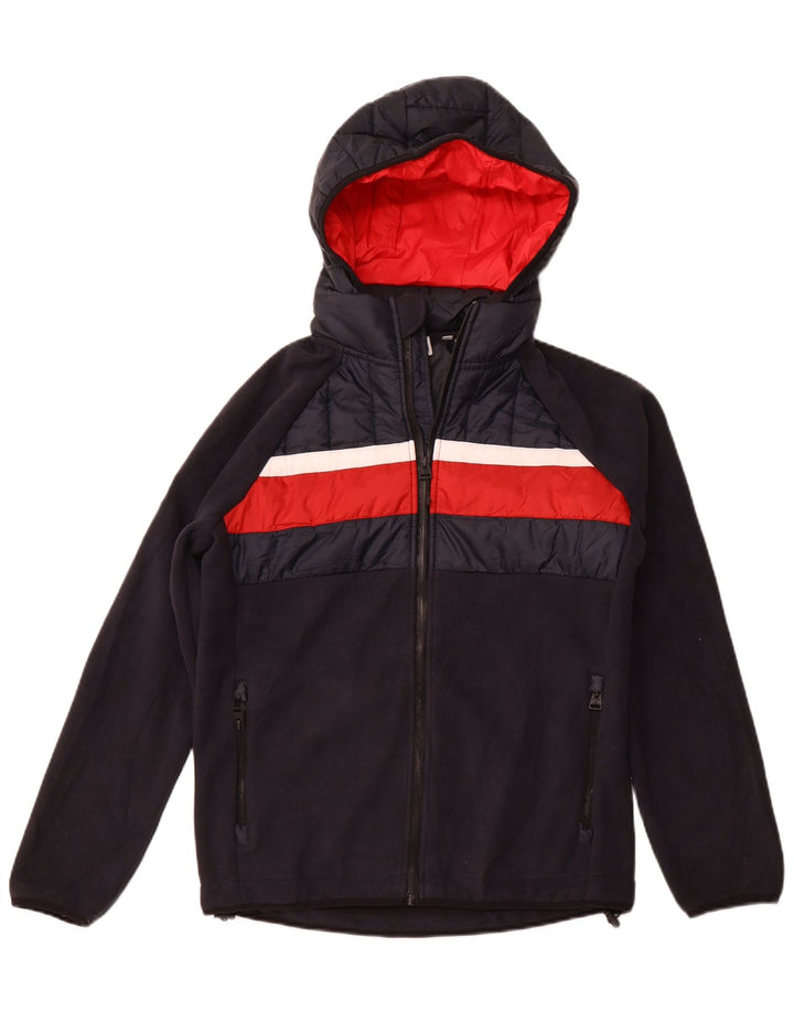 Ανδρικό μπουφάν SUPERDRY με κουκούλα UK 38 Medium Navy Blue Colorblock