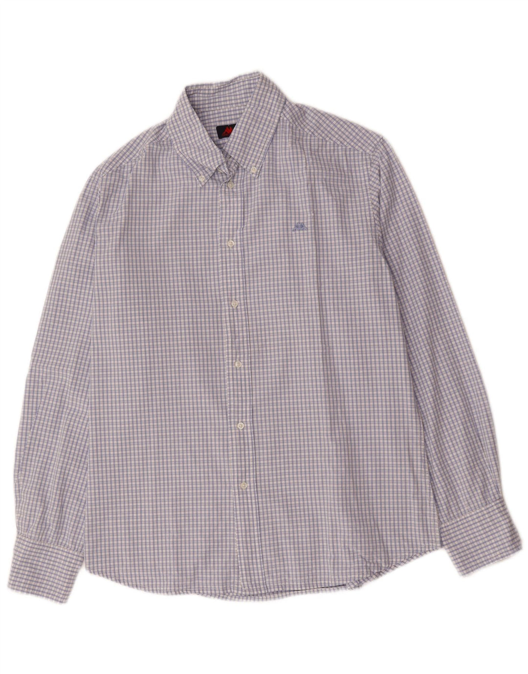 Ανδρικό πουκάμισο KAPPA μεγάλο μπλε βαμβακερό Gingham
