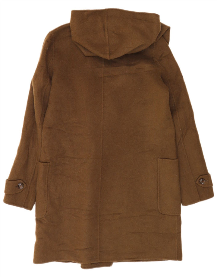 Massimo Dutti Γυναικείο παλτό με κουκούλα υπερμεγέθη διπλό στήθος EU 36 XS Khaki
