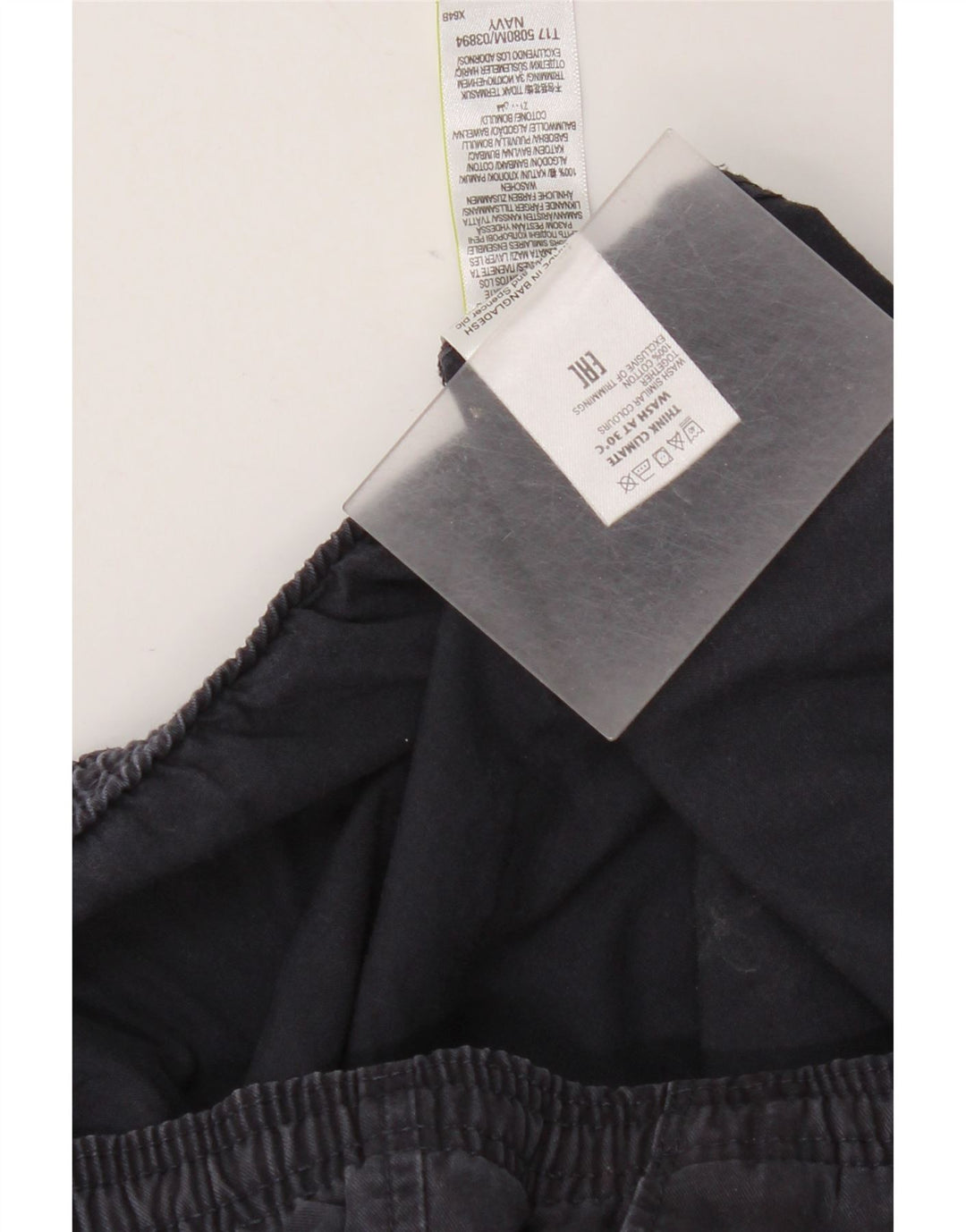 Ανδρικό παντελόνι Chino Marks & Spencer W39 L29 Navy Blue Cotton