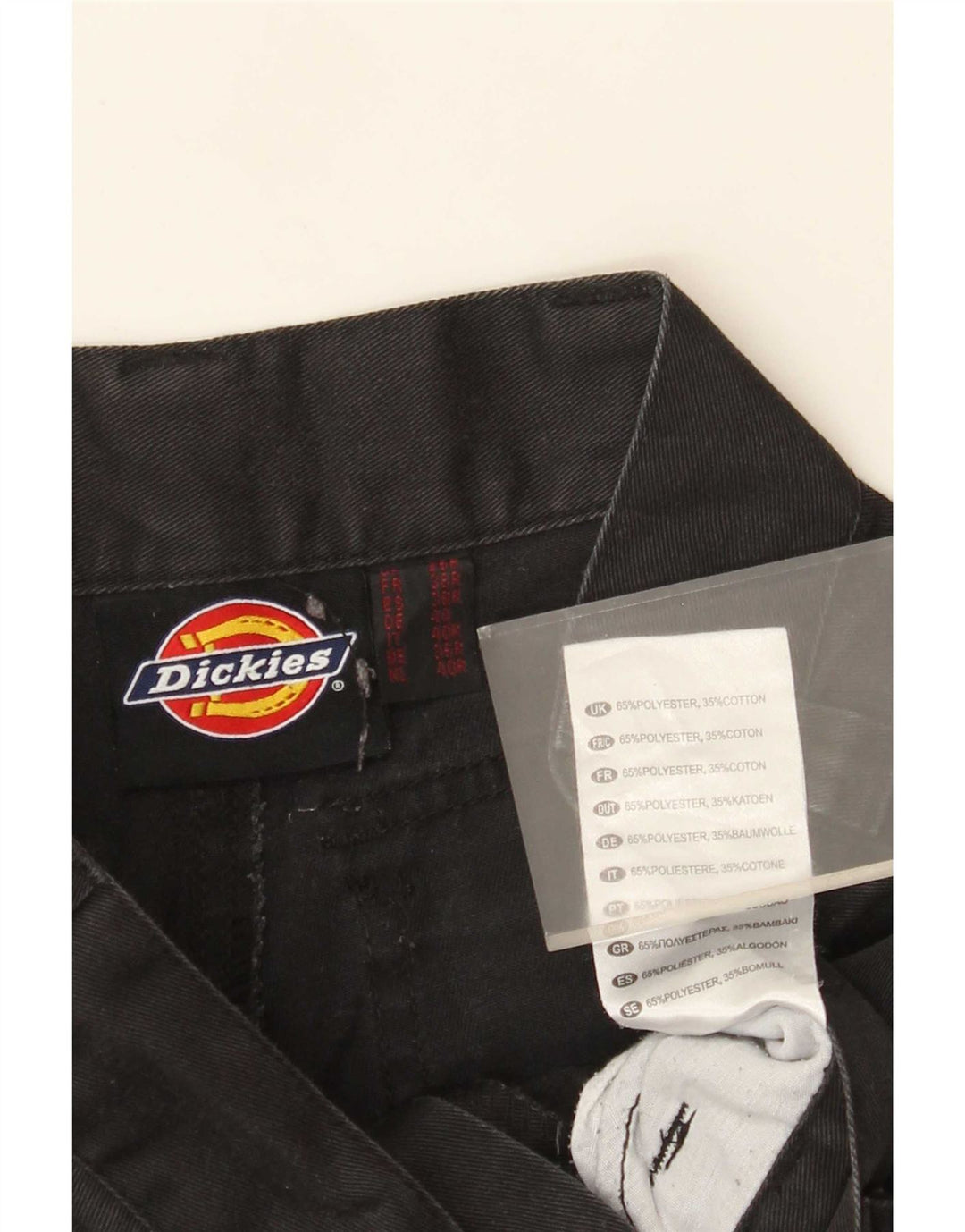 Ανδρικό ίσιο παντελόνι Cargo Dickies W26 L30 Μαύρο πολυεστέρα