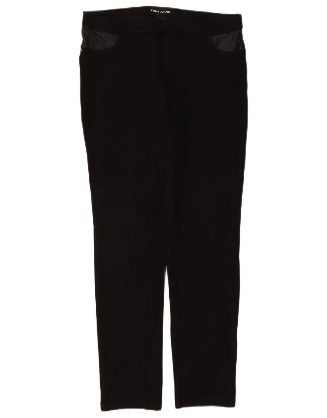 Dkny Γυναικείο Slim Casual Παντελόνι Medium W30 L27 Μαύρο βισκόζη