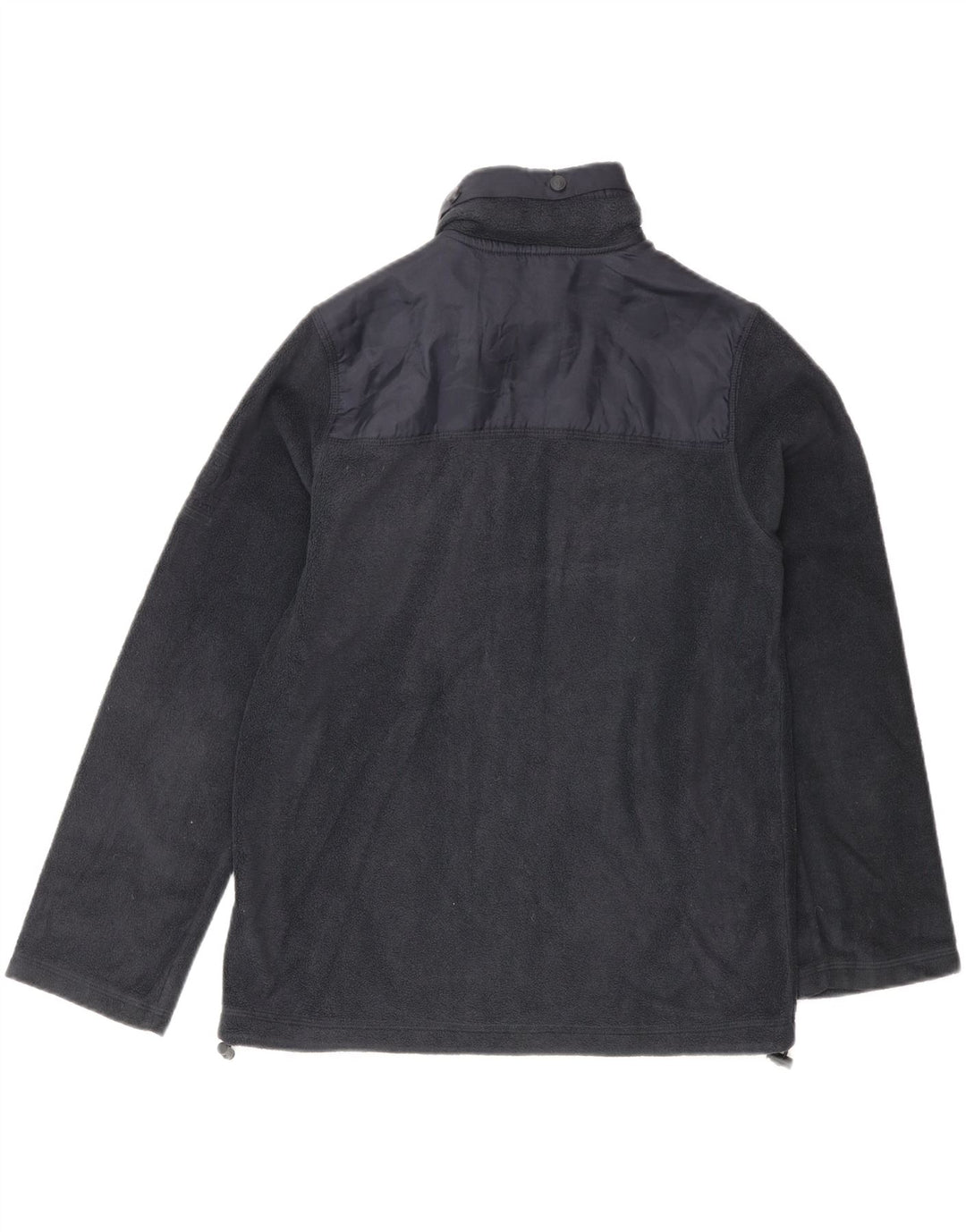 MASSIMO DUTTI Boys Graphic Fleece Jacket 11-12 ετών Navy Blue Polyester