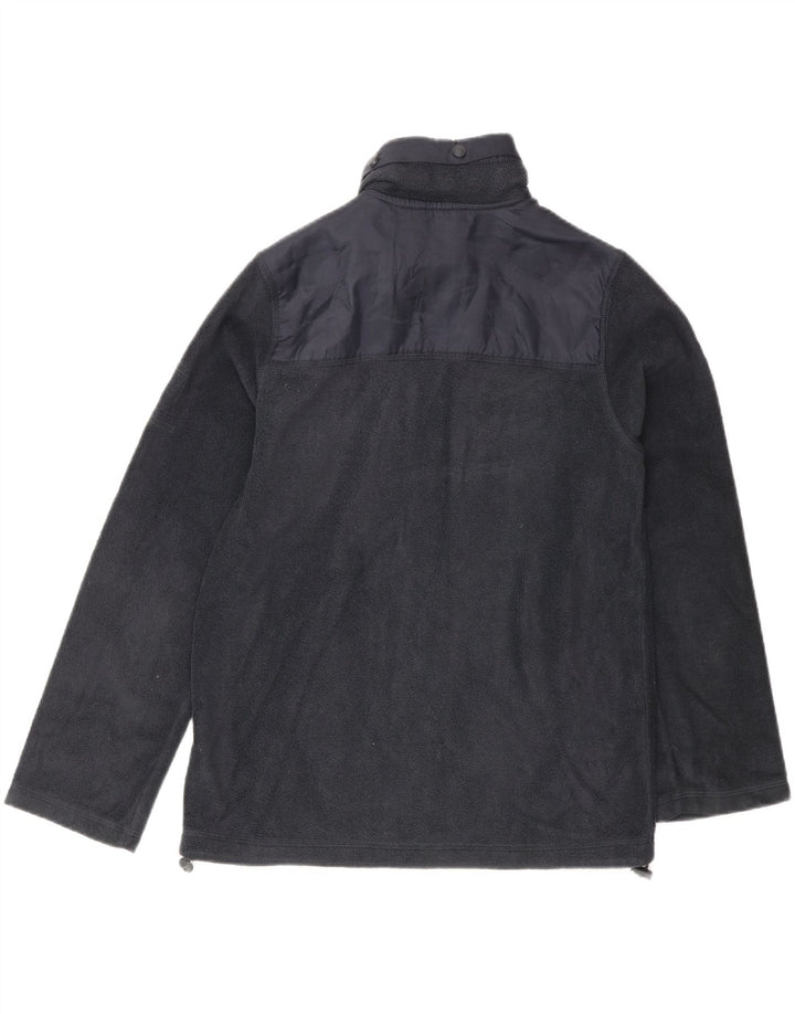 MASSIMO DUTTI Boys Graphic Fleece Jacket 11-12 ετών Navy Blue Polyester