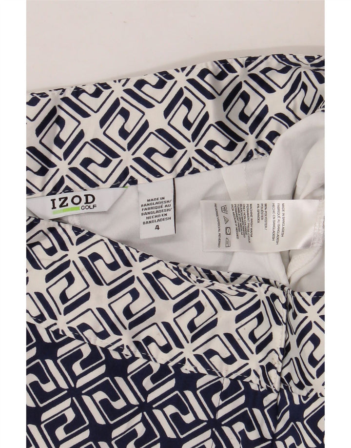 Γυναικεία μίνι φούστα IZOD US 4 Small W30 Navy Blue Geometric Polyester