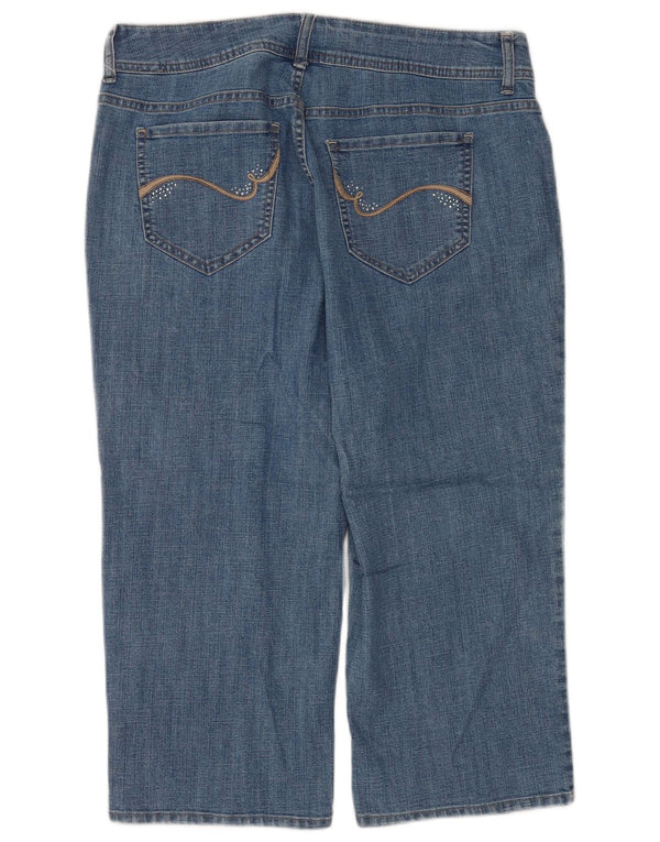 Lee Womens Riders Straight Jeans US 16 2XL W34 L30 Μπλε βαμβακερό