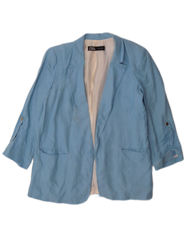 Zara Γυναικείο Open Blazer Jacket UK 18 XL Blue