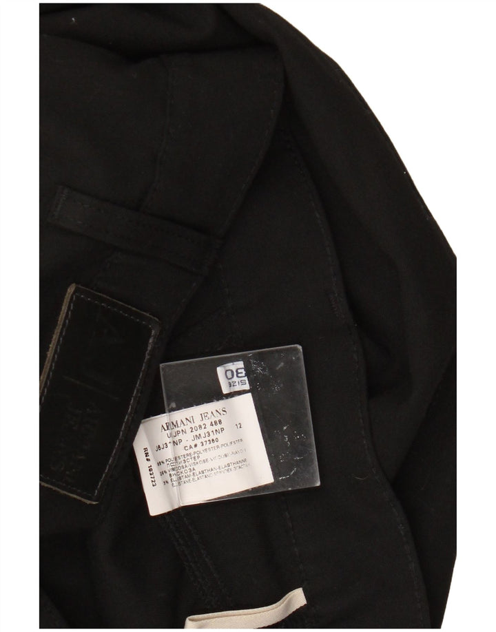 Armani Γυναικείο Slim Casual Παντελόνι W30 L30 Μαύρο Πολυεστέρα