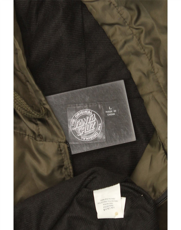 Santa Cruz Ανδρικό μπουφάν με κουκούλα με κουκούλα Bomber UK 40 Large Khaki Polyester