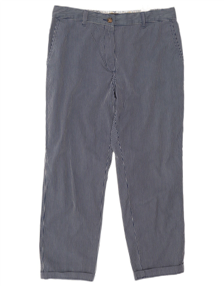 Marks & Spencer Γυναικείο Cropped Παντελόνι UK 12 Medium W32 L25 Navy Blue