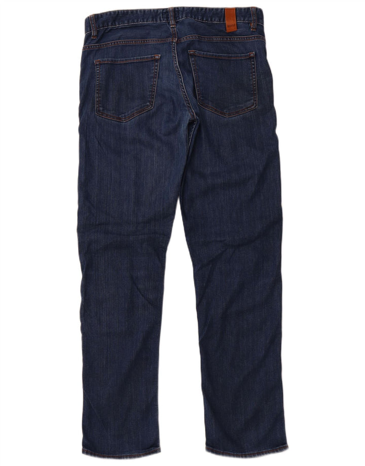 HUGO BOSS Γυναικείο Slim Jeans W33 L32 Μπλε βαμβακερό