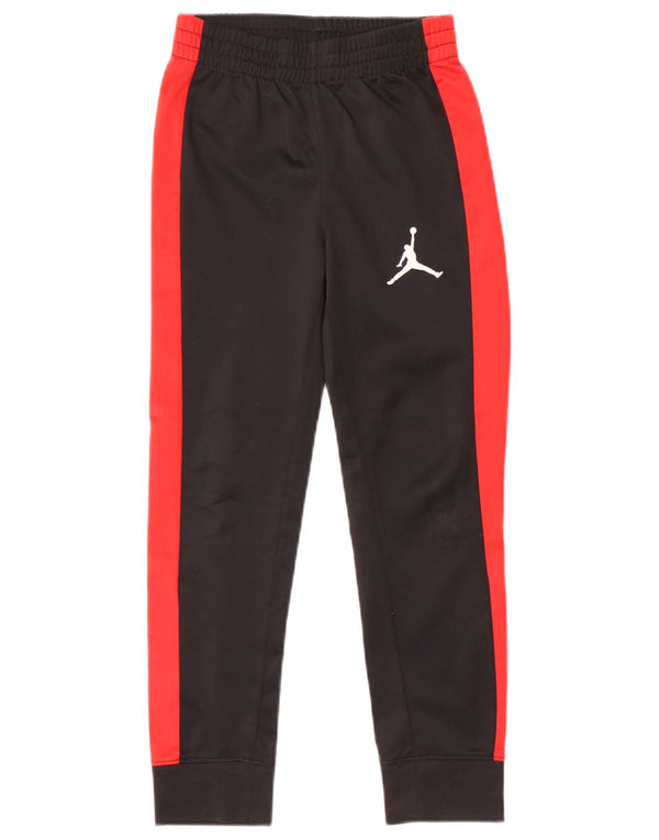 Jordan Boys Tracksuit Trousers Joggers 8-9 Years Small Black Colourblock