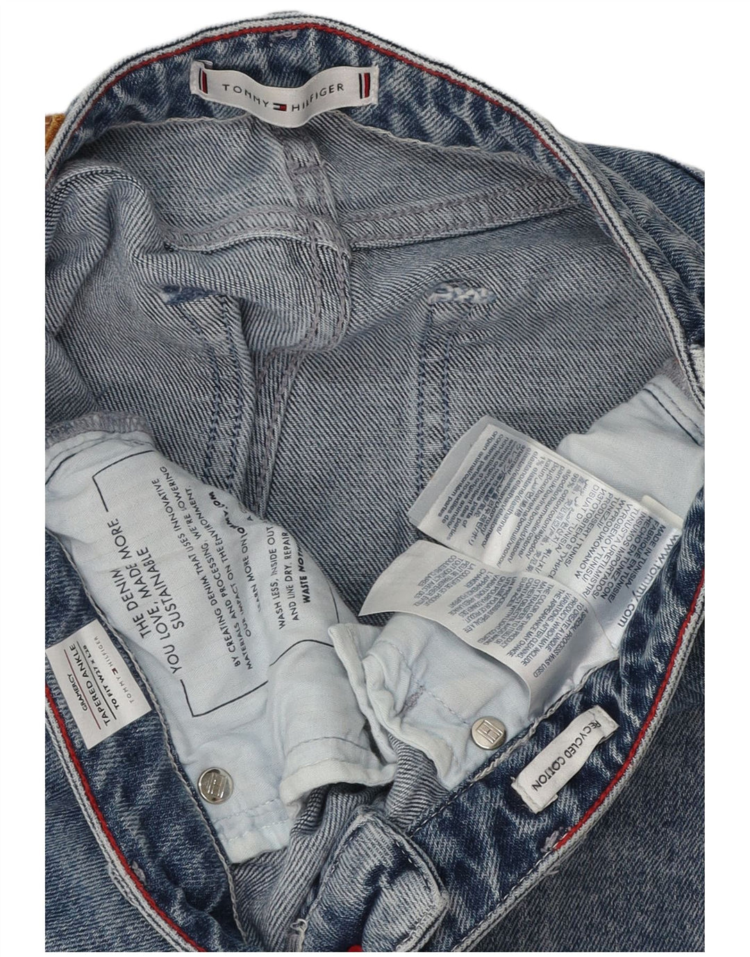 TOMMY HILFIGER Γυναικείο τζιν Gramercy Tapered W27 L28 Μπλε βαμβακερό