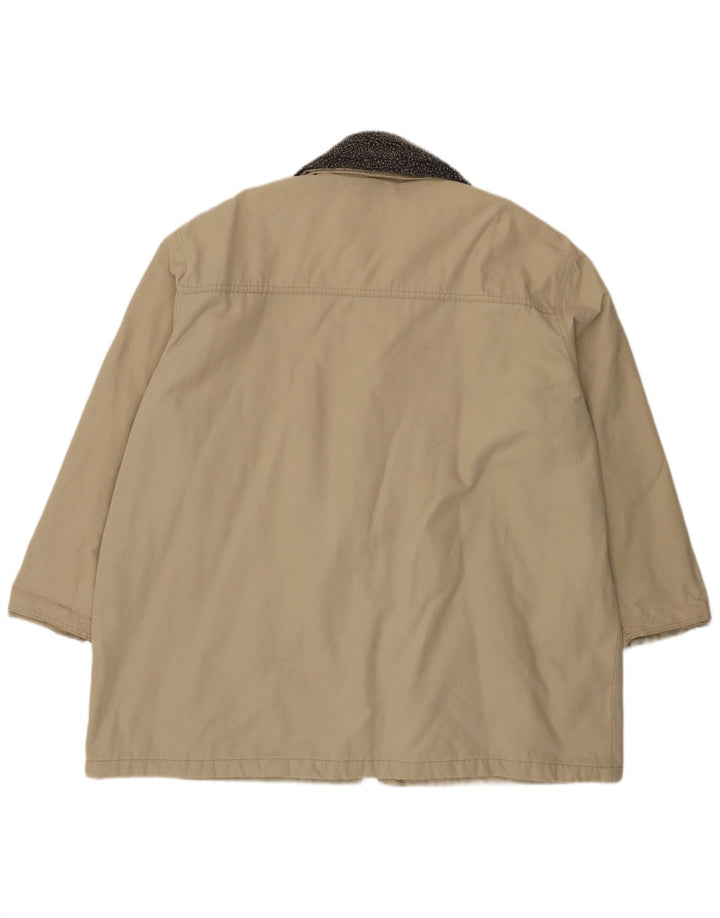 Vintage Ανδρικό Μπουφάν Duffle UK 46 3XL Μπεζ βαμβακερό