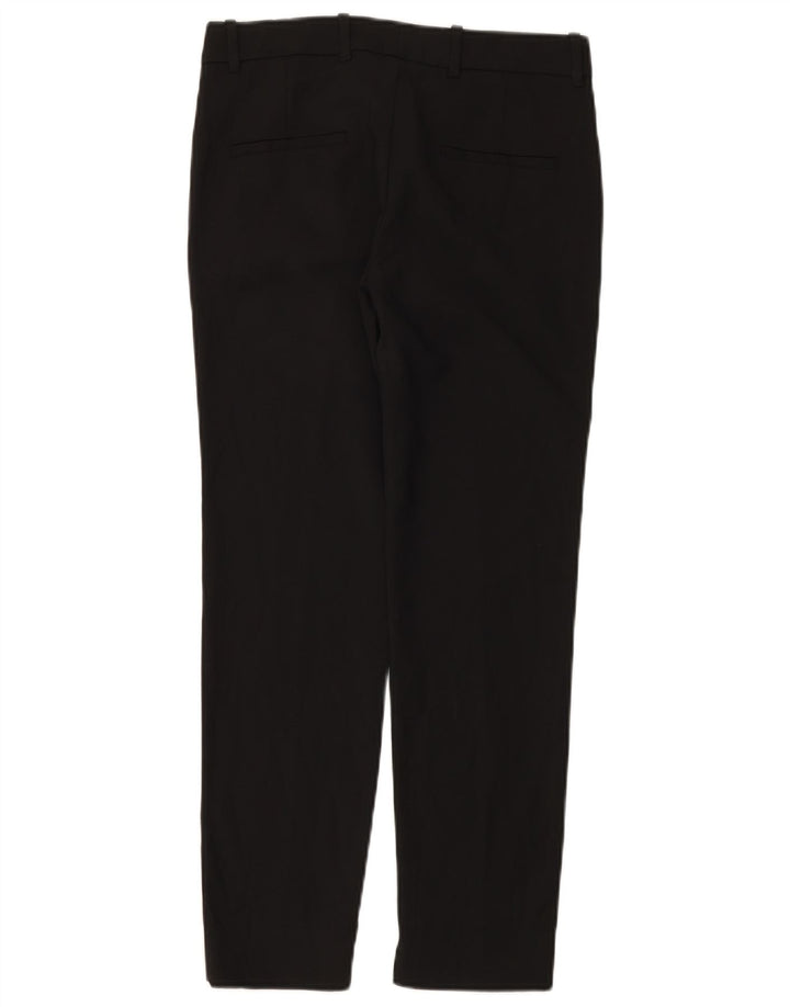 ZARA Womens Slim Chino Trousers Small W26 L27 Black