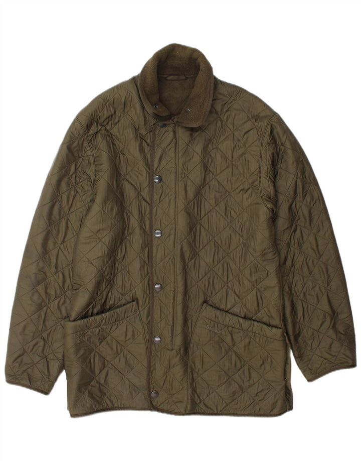 Ανδρικό καπιτονέ μπουφάν Barbour UK 36 Small Green Polyamide