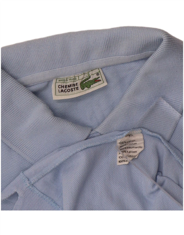 Ανδρικό μπλουζάκι πόλο Lacoste, μέγεθος 3, μικρό μπλε βαμβακερό