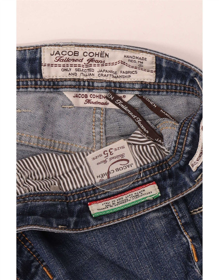 Jacob Cohen Ανδρικό Χειροποίητο Slim Jeans W35 L29 Μπλε βαμβακερό