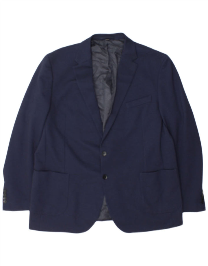 Marks & Spencer Ανδρικό μπουφάν σακάκι με 2 κουμπιά UK 48 2XL Navy Blue Polyamide