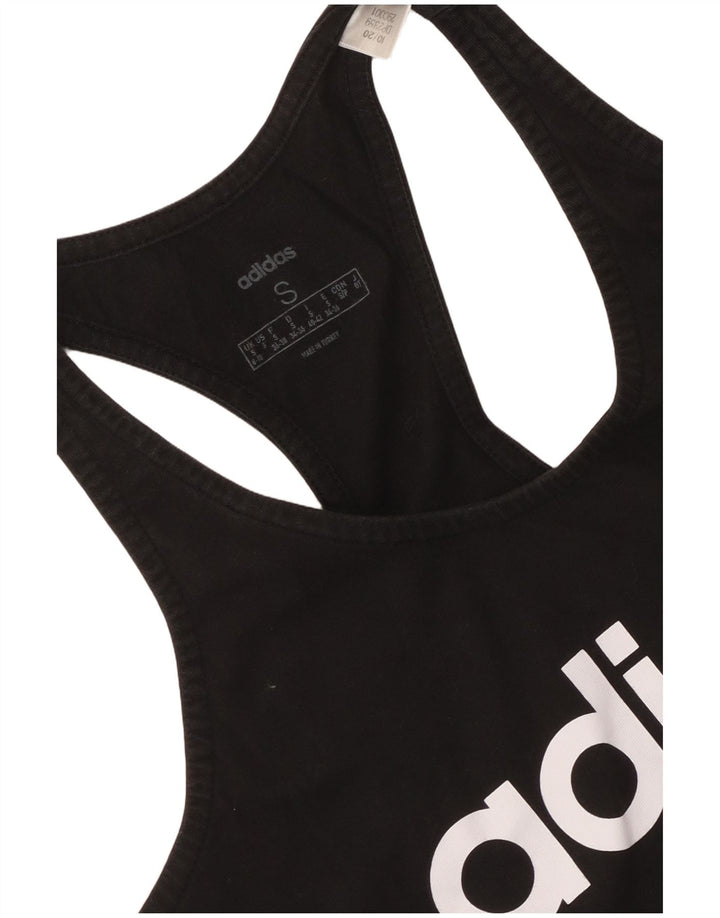 Γυναικείο γραφικό γιλέκο Adidas Top UK 8/10 Small Black