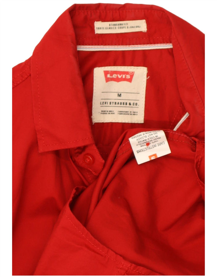 Ανδρικό πουκάμισο Levi's Standard Fit Μεσαίο κόκκινο βαμβακερό