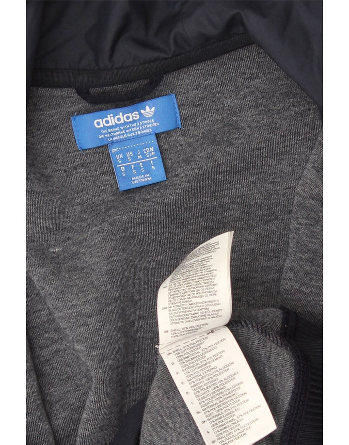 Ανδρικό πουλόβερ με κουκούλα με φερμουάρ Adidas Μικρό Navy Blue Polyester