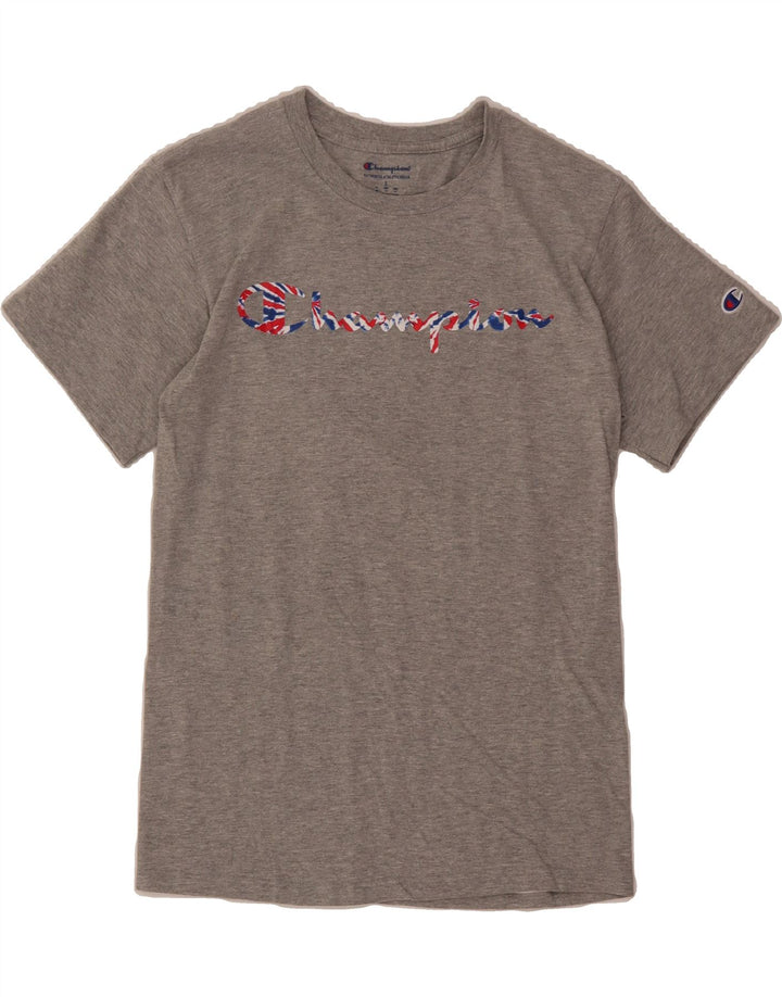 CHAMPION Mens Graphic T-Shirt Top Small Grey Cotton Vintage Champion and Second-Hand Champion from Messina Hembry 