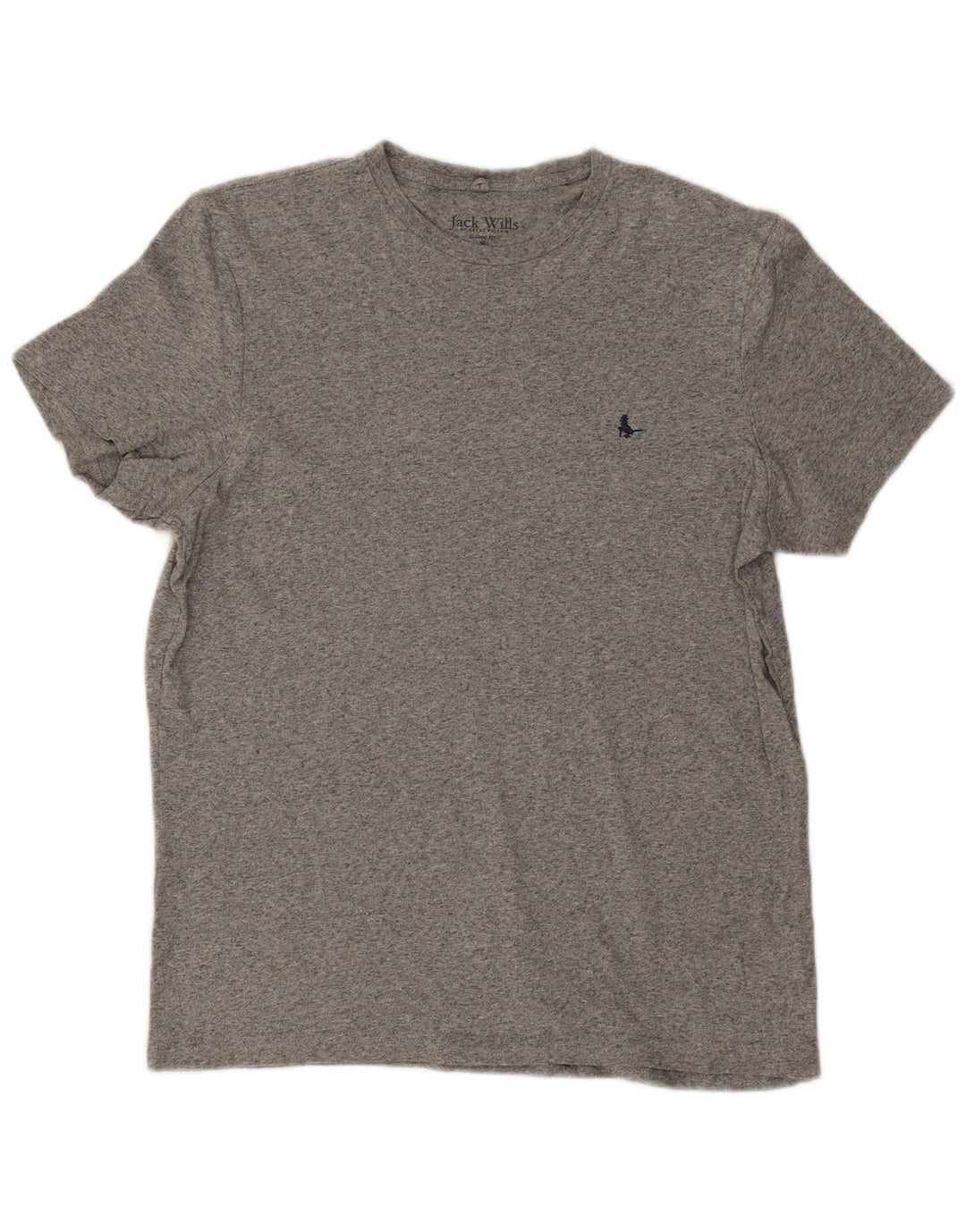 Jack Wills Ανδρικό μπλουζάκι Classic Fit Top Μεσαίο γκρι βαμβακερό