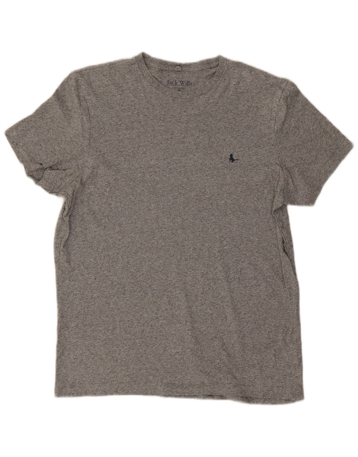 Jack Wills Ανδρικό μπλουζάκι Classic Fit Top Μεσαίο γκρι βαμβακερό