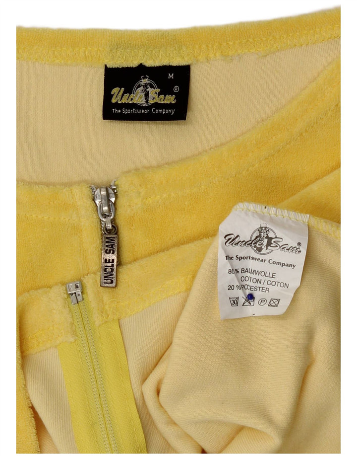Γυναικείο Uncle Sam 3/4 Sleeve Top UK 12 Medium Yellow Cotton