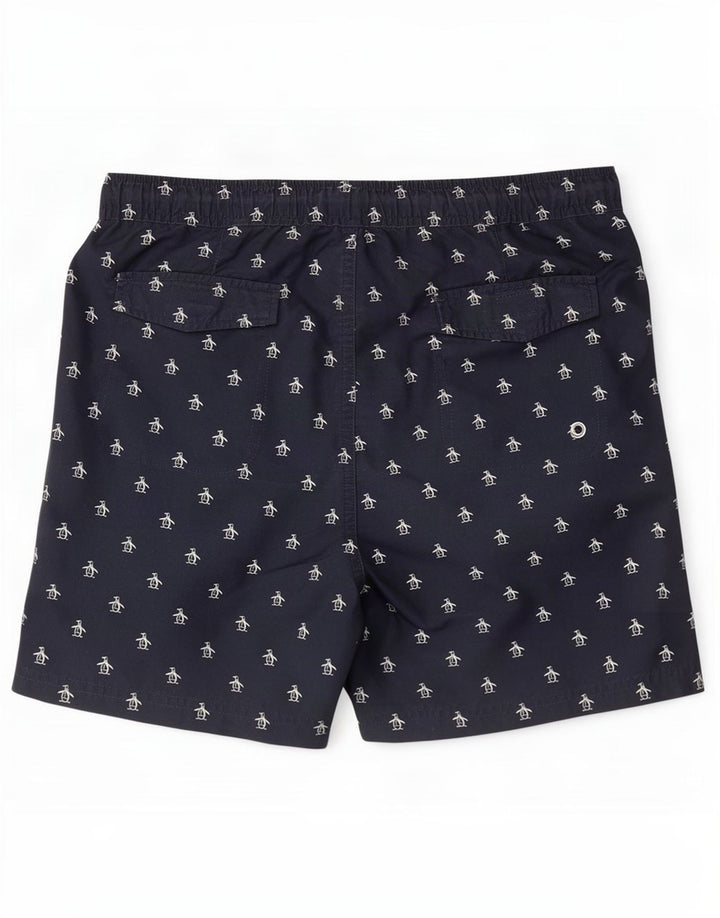 Ανδρικό γραφικό σορτς κολύμβησης Penguin Medium Navy Blue
