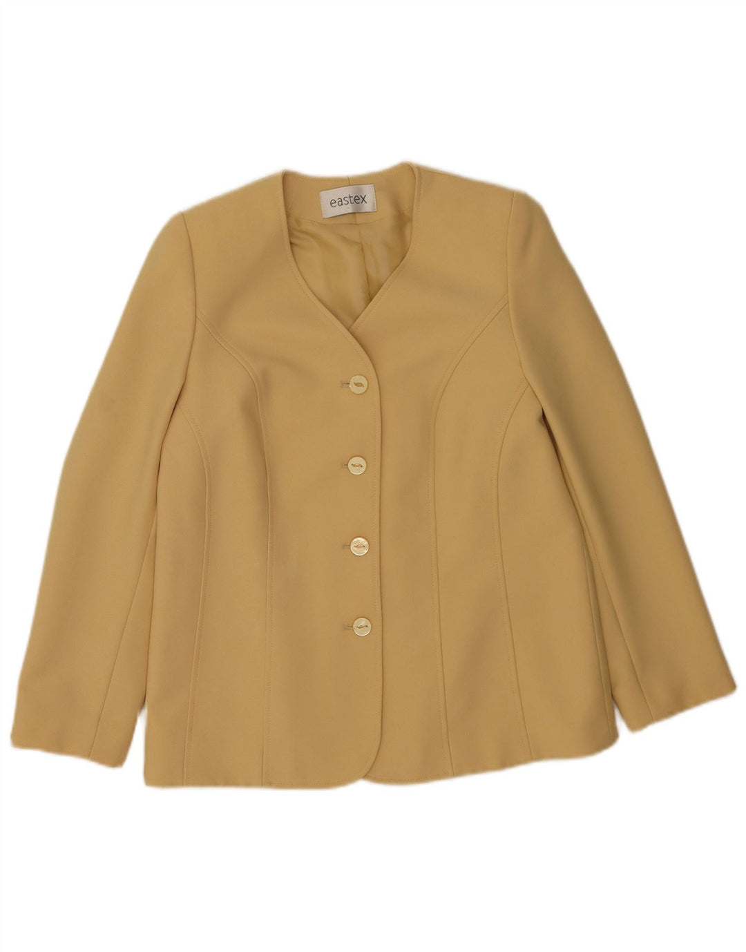 Eastex γυναικείο μπουφάν blazer UK 14 μεσαίο μπεζ πολυεστέρας