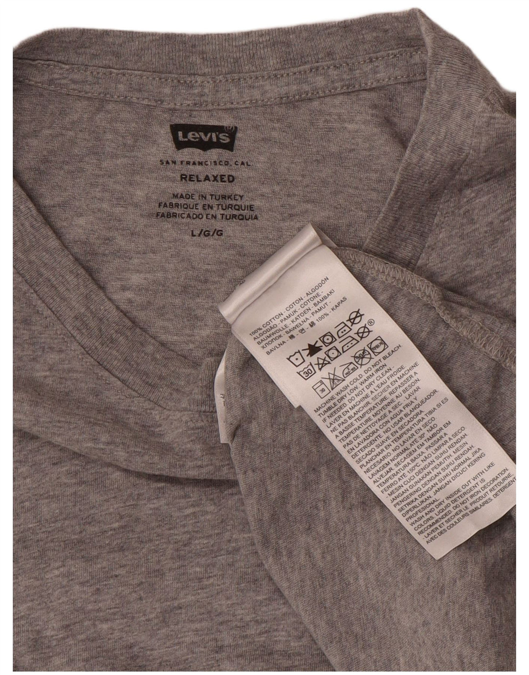Ανδρικό T-Shirt Levi's Relaxed Top μεγάλο γκρι βαμβακερό