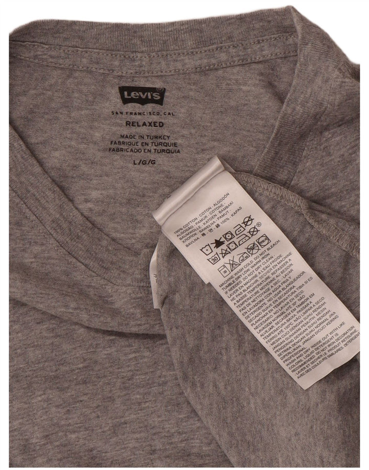 Ανδρικό T-Shirt Levi's Relaxed Top μεγάλο γκρι βαμβακερό