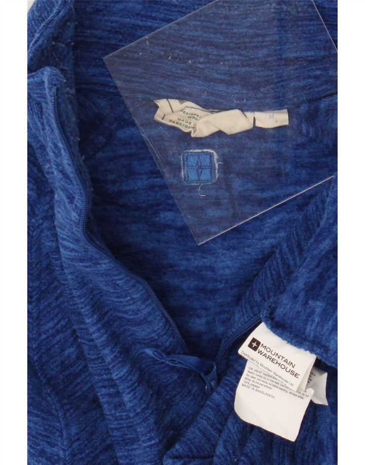 Ανδρική αποθήκη Mountain Warehouse με φερμουάρ Fleece Jumper Medium Blue Flecked