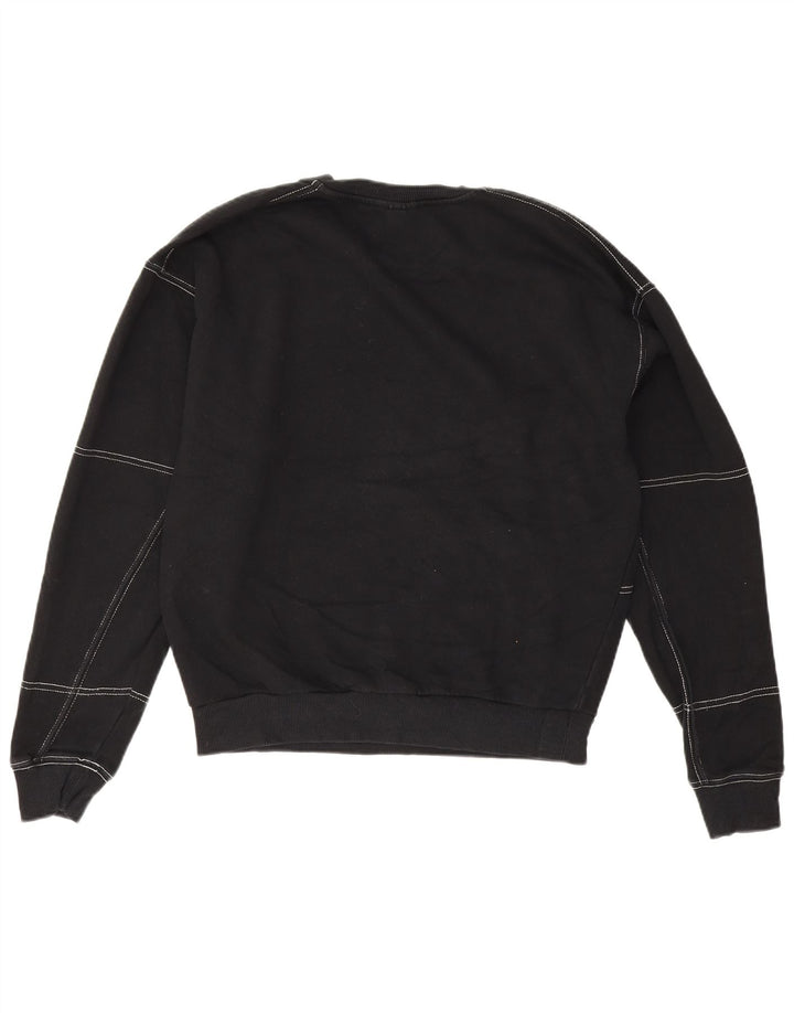 Γυναικείο φούτερ Topshop Oversized Jumper UK 8 Μικρό μαύρο βαμβακερό