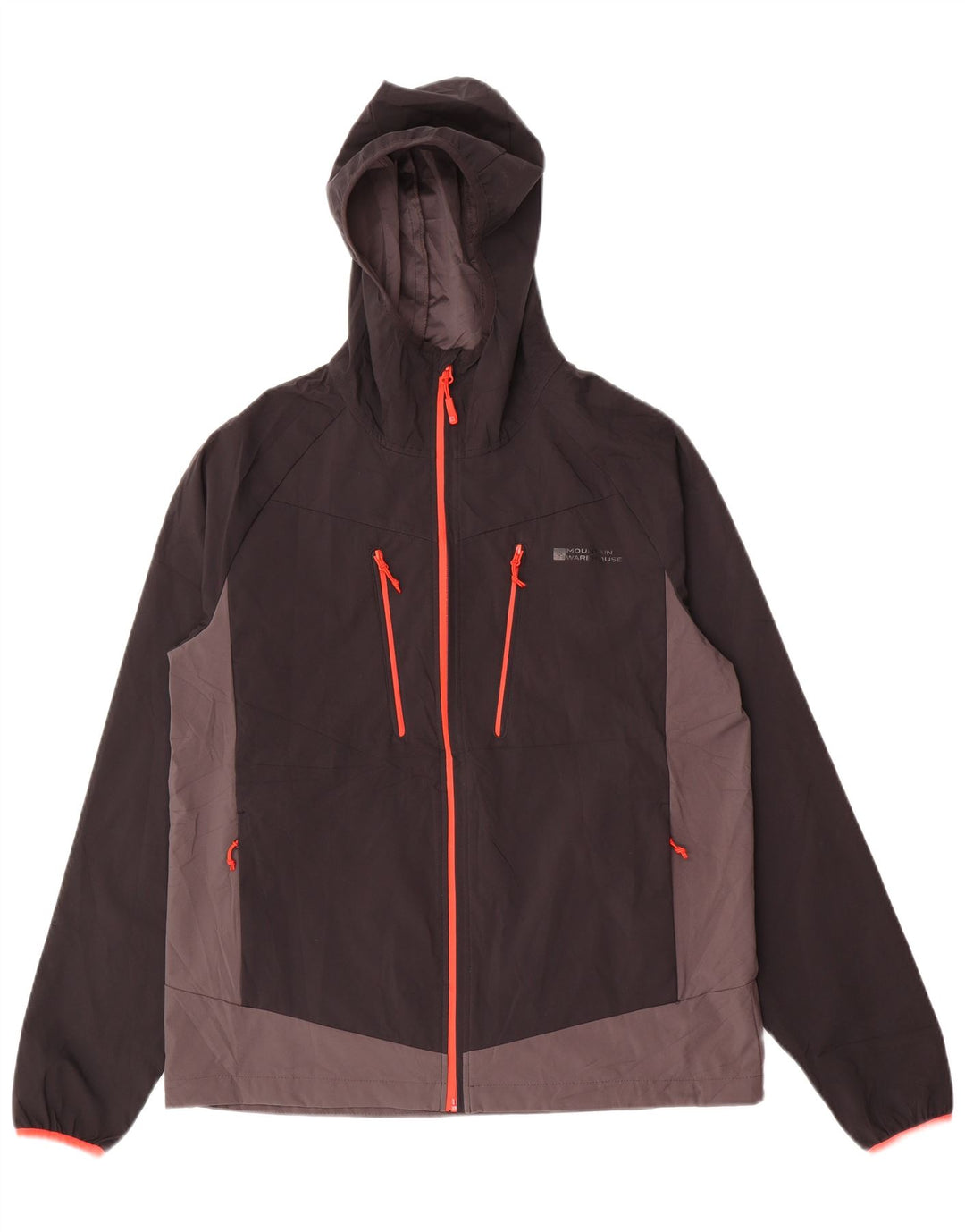 Ανδρικό μπουφάν βροχής με κουκούλα Mountain Warehouse UK 38 Medium Black Colourblock