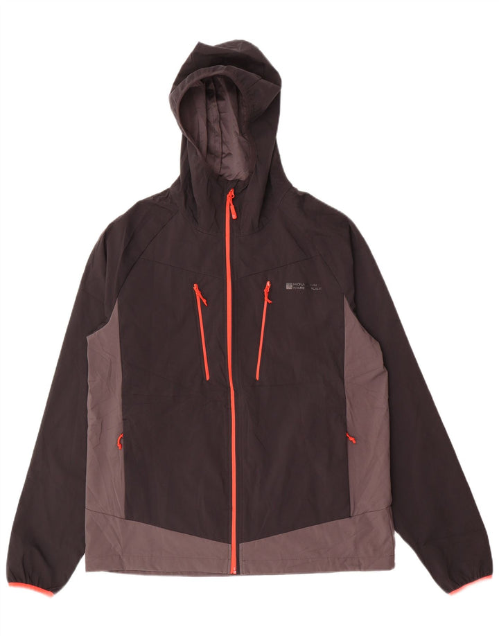 Ανδρικό μπουφάν βροχής με κουκούλα Mountain Warehouse UK 38 Medium Black Colourblock