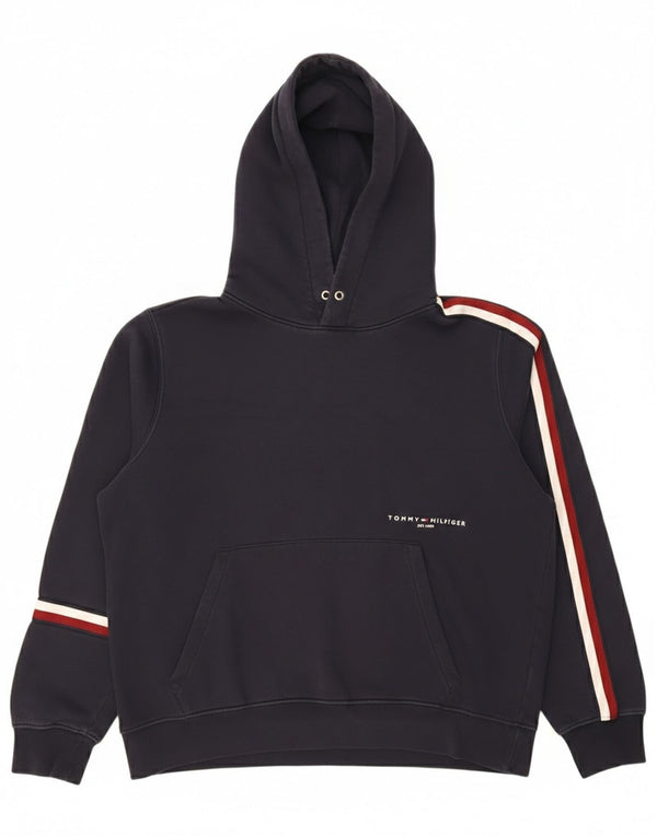 Tommy Hilfiger Ανδρικό Hoodie Jumper Large Navy Blue Cotton