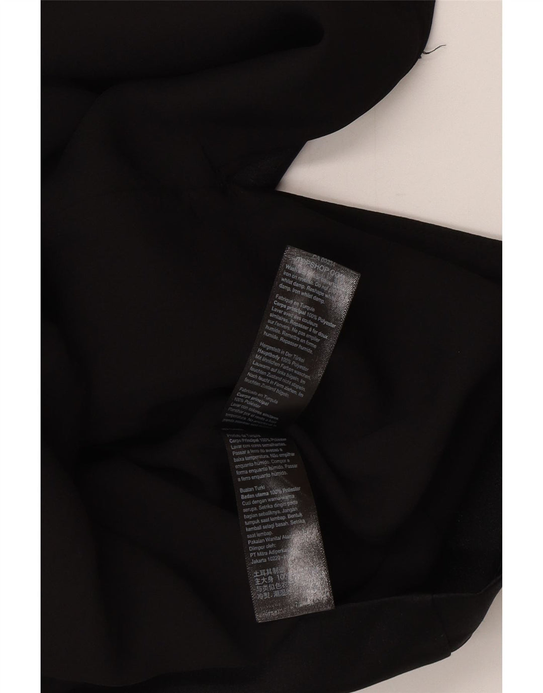 Topshop Γυναικείο Mini Off Shoulder φόρεμα UK 10 Small Black Polyester