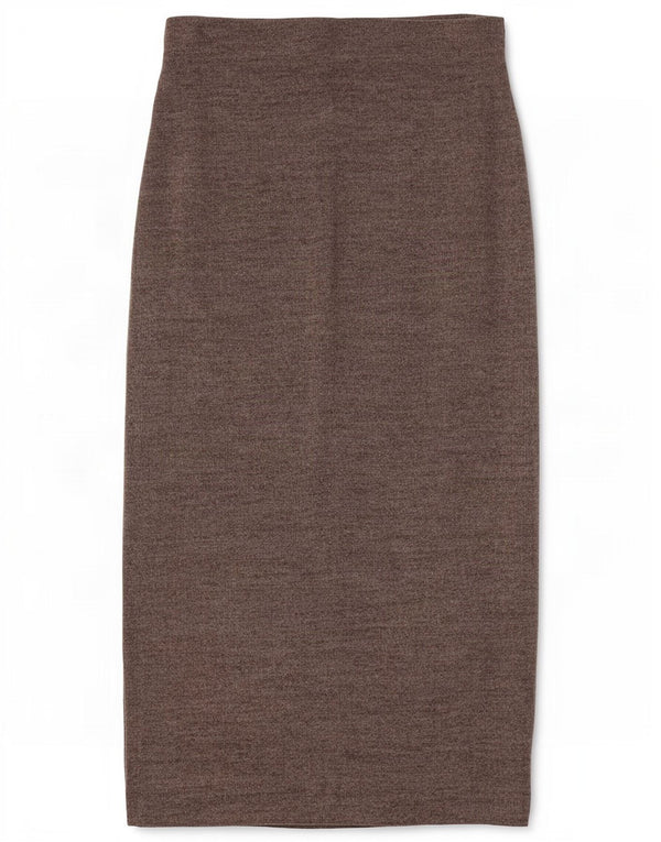 Zara Γυναικεία Ψηλόμεση Μίντι Φούστα Μικρή W26 Καφέ Βαμβακερή