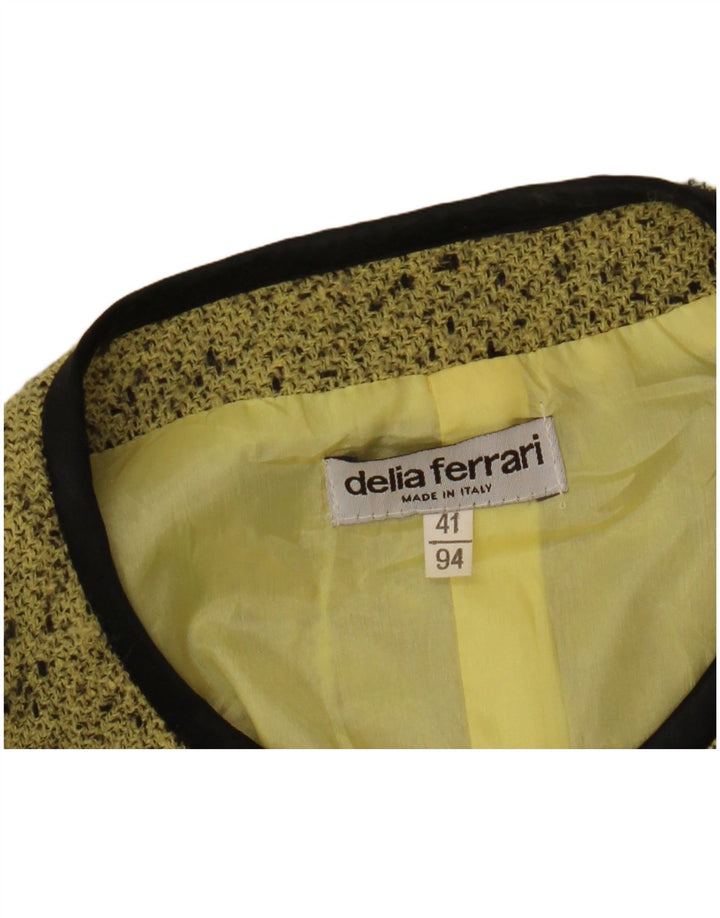 DELIA FERRARI Γυναικείο Μπουφάν Blazer 3/4 μανίκι IT 41 Small Green