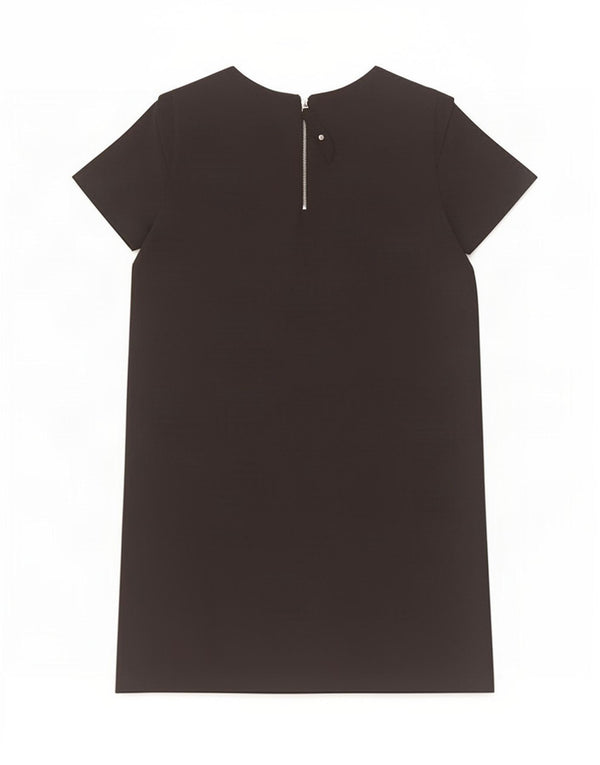Zara Γυναικείο φόρεμα Shift UK 10 Small Black Polyester
