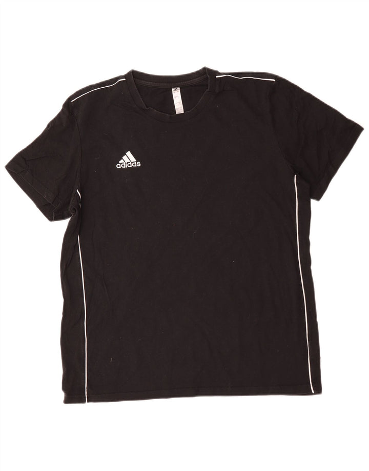 Ανδρικό T-Shirt Adidas Top μεγάλο μαύρο βαμβακερό