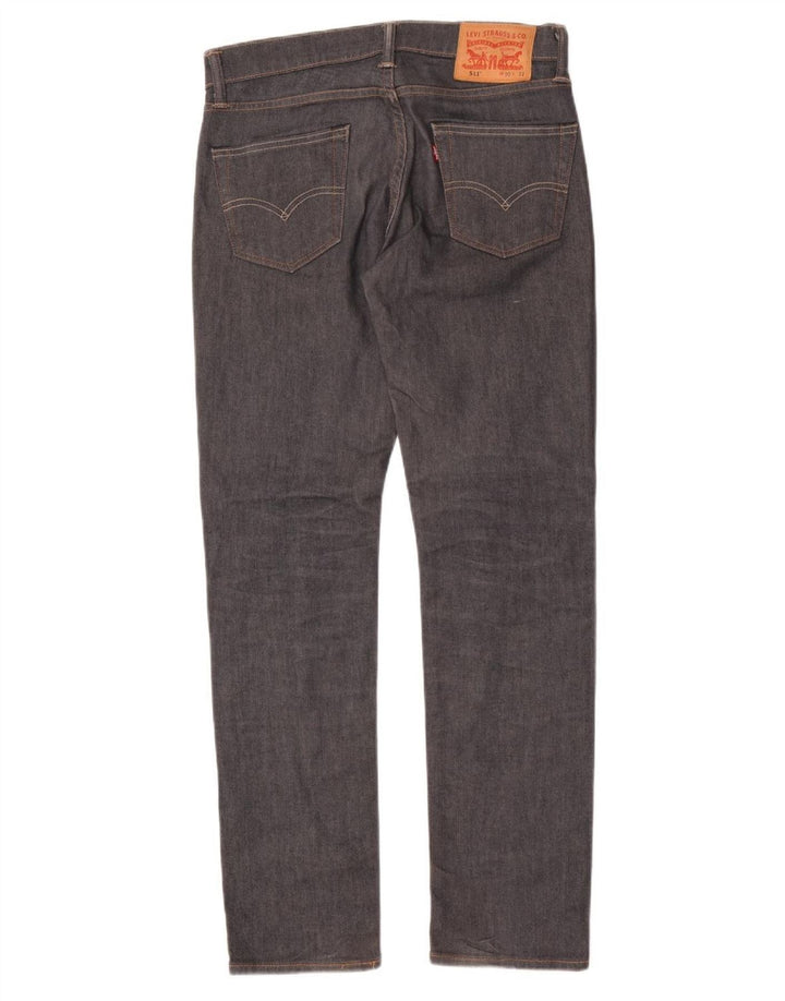 Levi's Mens 511 Slim Jeans W30 L32 Γκρι βαμβακερό