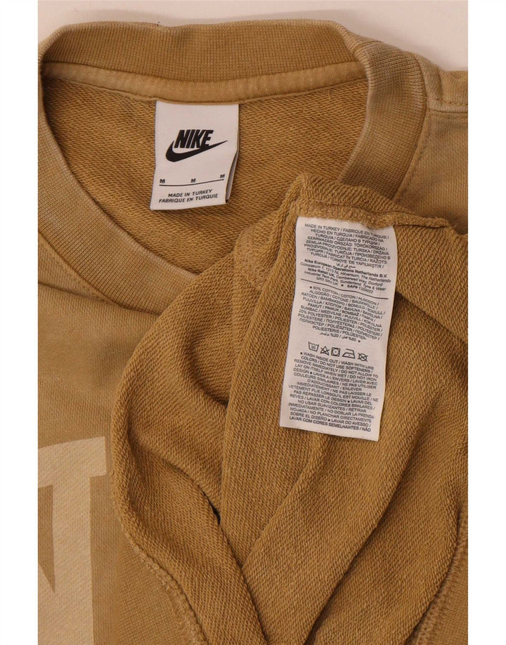 Ανδρικό γραφικό φούτερ Nike, μεσαίο καφέ βαμβακερό