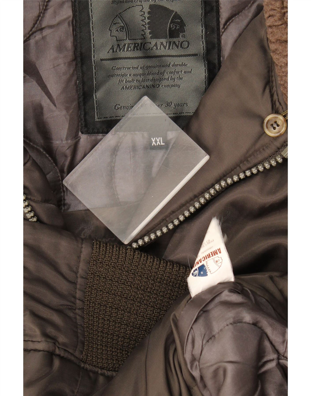 Americanino Ανδρικό Bomber Jacket UK 44 2XL καφέ νάιλον